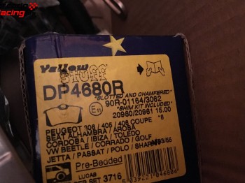 Pastillas ebc amarillas traseras