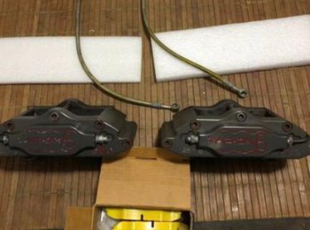 Pinzas 6 pistones, pastillas ebc yellow y latiguillos