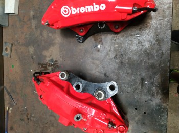 Pinzas brembo 4 pistones para citroen y peugeot 