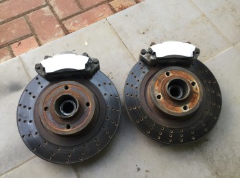 Pinzas de dos pistones y discos 4x100