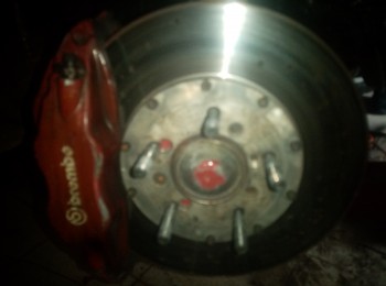 Frenos brembo 4 pistones mitsubishi evo 9 adaptados bmw e36