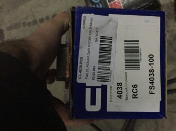 Pastillas cl brakes traseras citroen c2 / golf gti antiguo / clío 3