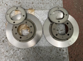 Juego discos freno trasero 206 s1600