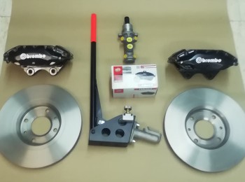 Kit frenos brembo 4 pistones, peugeot citroen