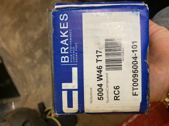 Pastillas clio s1600