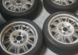 4 llantas bmw slics gastados