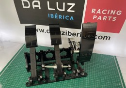 Pedalera de competición para coches de carreras, fabricada en aluminio mecanizado