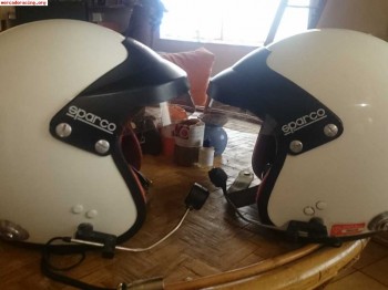 Vendo pareja de cascos sparco talla m.