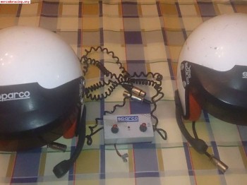 Vendo cascos sparco y centralita
