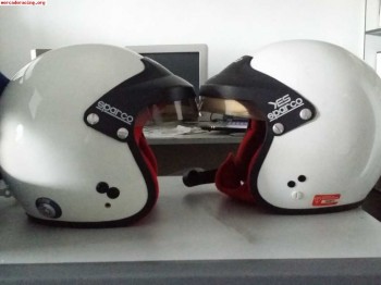 Cascos sparco talla 58 y collarines gallupo