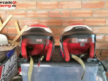 Vendo pareja de cascos con micro  sparco