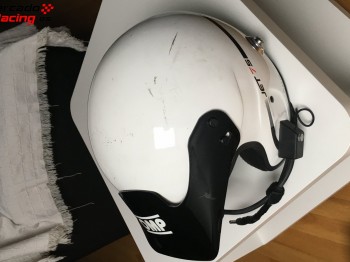 Dos cascos omp jet7s con interfonos y centralita terratrip d