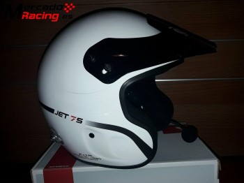 Se vende casco omp jet7s y hans 