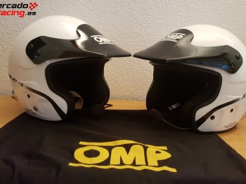 2 cascos omp jet7s