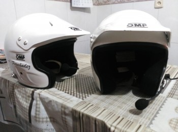 Cascos omp jet7 hans (sin interfonos)