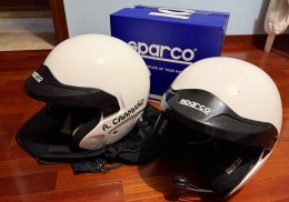 Cascos sparco y centralita con interfonos sparco