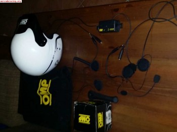 Casco omp jet7 centralita e interfonos omp