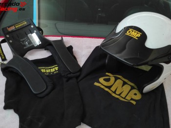 Equipacion completa piloto casco hans mono interior botas gu