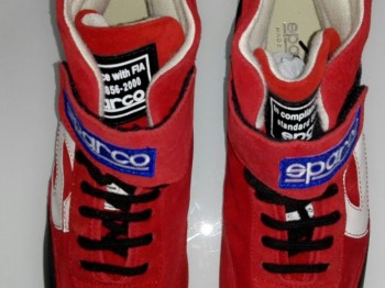 Botines sparco speed way rosso