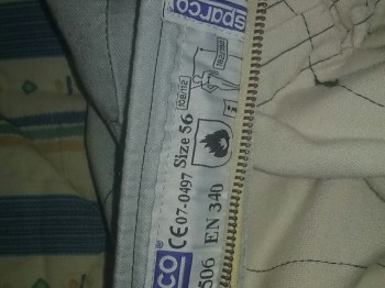 Mono sparco talla 56