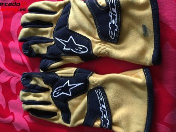Guantes alpinestars amarillos talla l