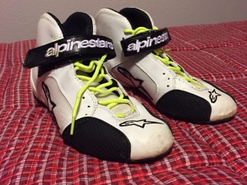 Botas alpinestars blancas y negras talla 39