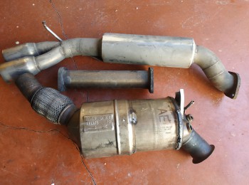 Silencioso y catalizador