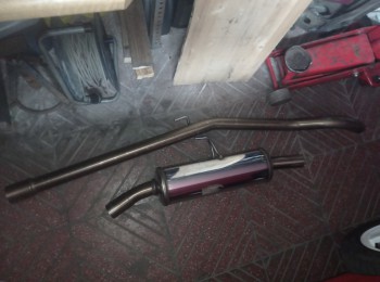 Linea de escape renault clio sport f1 y f2 acero inox gr.n 55mm