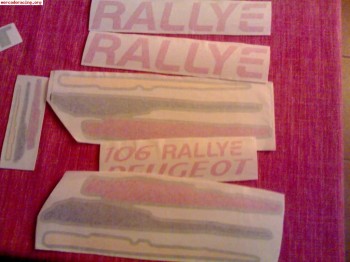 Vinilos pegatinas 106 rallye fase 2 i clio williams