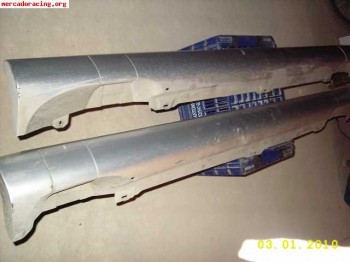 Paragolpes y estriberas de seat leon fr del 2004 plateado