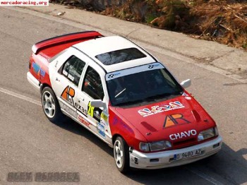 Sierra cosworth. porton trasero con aleron cosworth