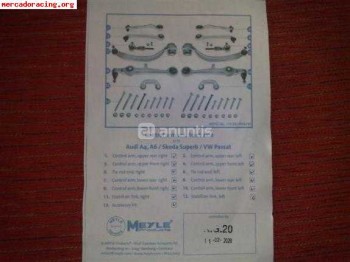 Meyle sistema de brazos de suspension del a4/a6/passat