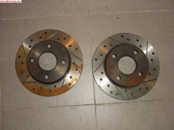 Discos de freno delanteros tarox renaurados y perforados a e