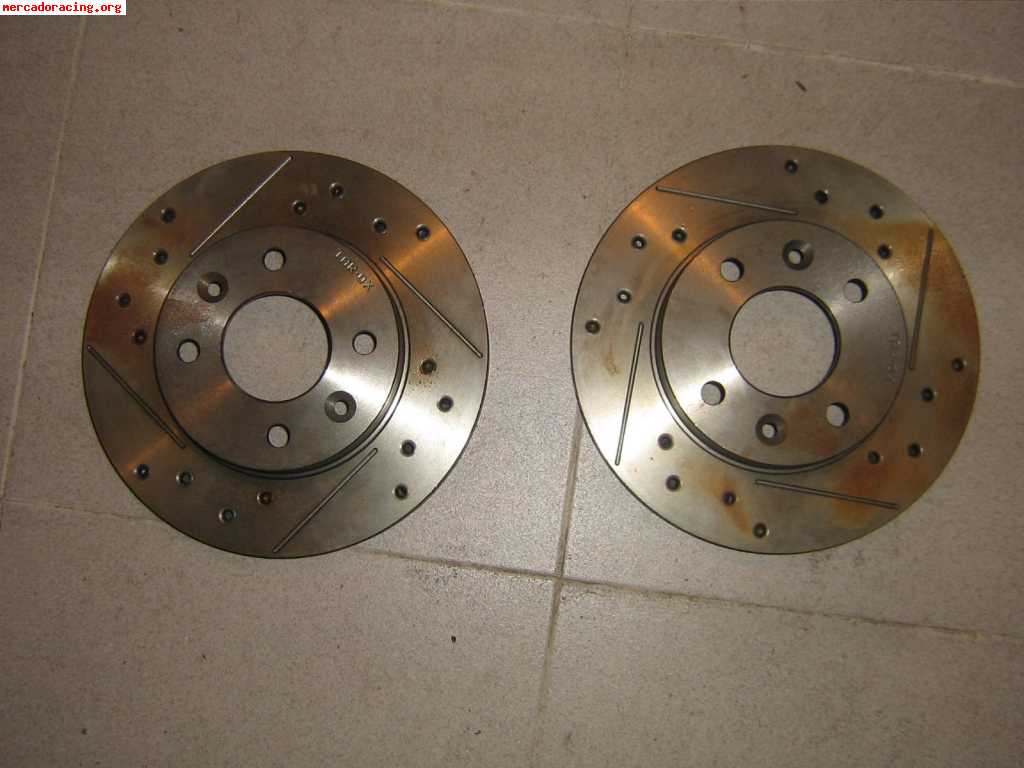 Discos De Freno Delanteros Perforados Y Ranurados De 324mm Para BMW E60 530i (2003 En Adelante)