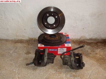 Discos y pinzas de freno de 106 rallye o saxo