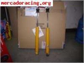 Vendo koni amarilos traseros regulables en dureza para clio 