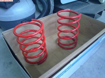 Muelles delanteros selex rojos peugeot 205 gti 40mm