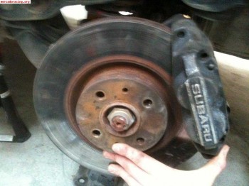 Pinzas subaru 4 pistones   discos   manguetas.