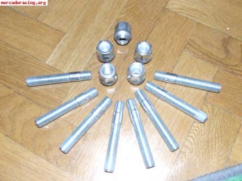 Espárragos y tuercas cónicas 12x125