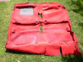 Moqueta roja peugeot 205 gti/rallye