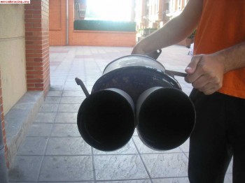 Escape duramax inox 2 salidas gordas dtm.