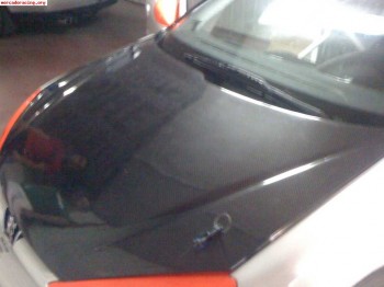 Capo y cubrecarter de carbono .  peugeot 206. / 250 e negoci