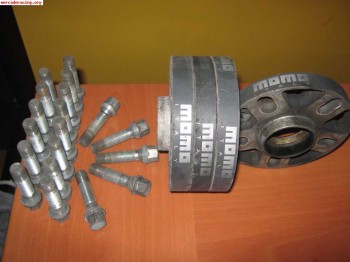 Separadores 2 cm   tornilleria completa  para ibiza/leon