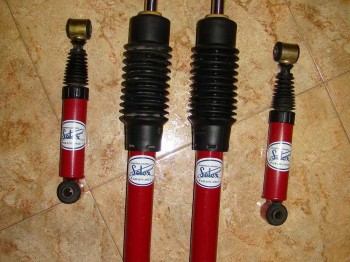 Amortiguaciones y muelles selex rojas para agachar de 4 a 6 