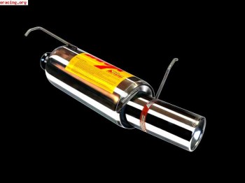 Se vende escape rc racing homologado para 206 gti