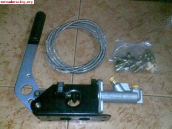 Freno de mano hidraulico.