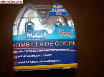Vendo bombillas h4 y h7 efecto xenon azules 100 w(garantia)1