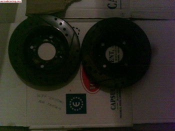 Frenos perforados omp para ford escort xr3i o rs 2000