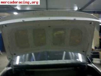 Capot fibra del y tras con aleron en fibrs sierra cosworth,