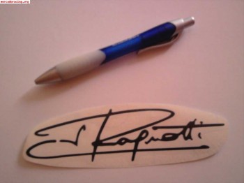 Pegatinas firma ragnotti  renault originales de 15 y 10 cm.3